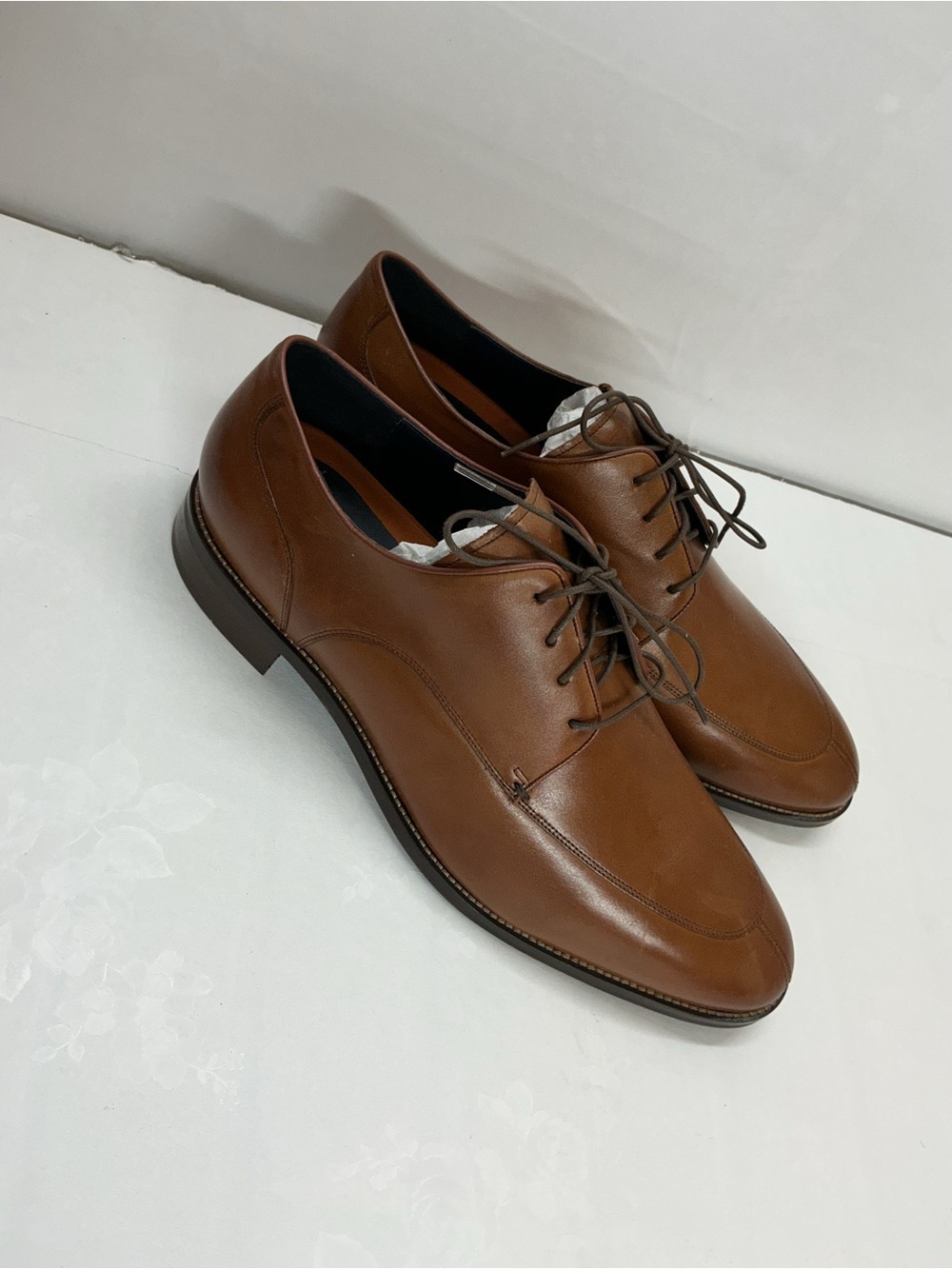 Cole Haan Tan Leather Derby Dress Shoes